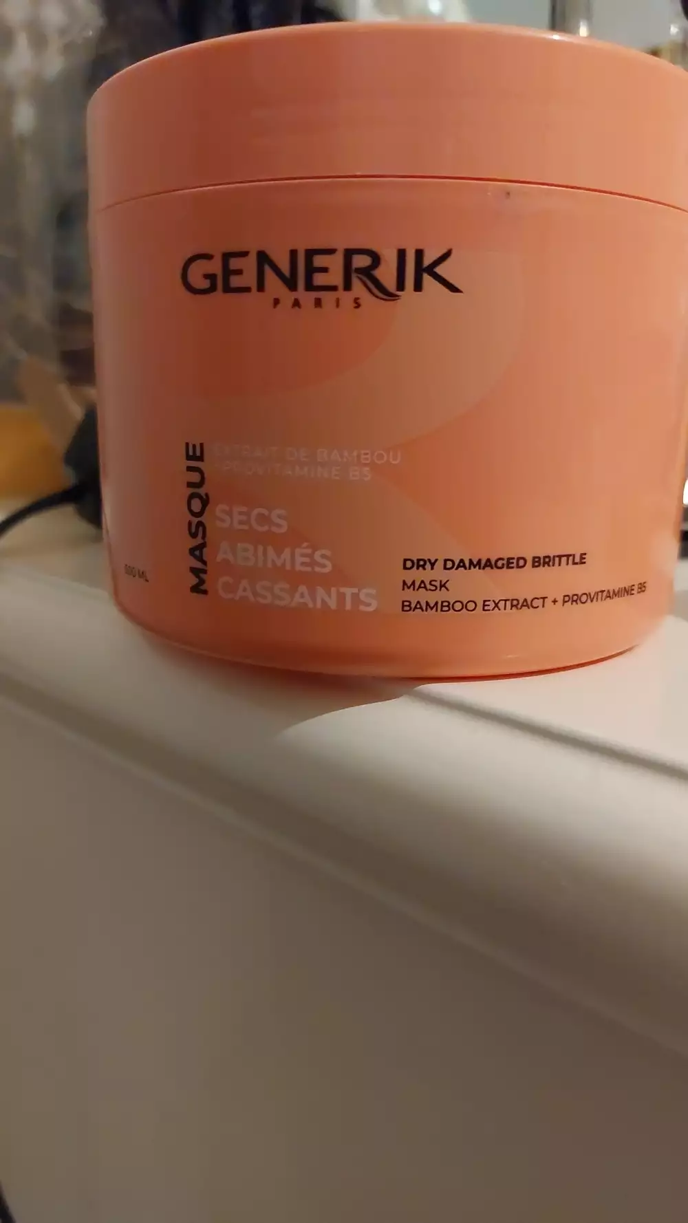 GENERIK - Masque cheveux secs abimés cassants