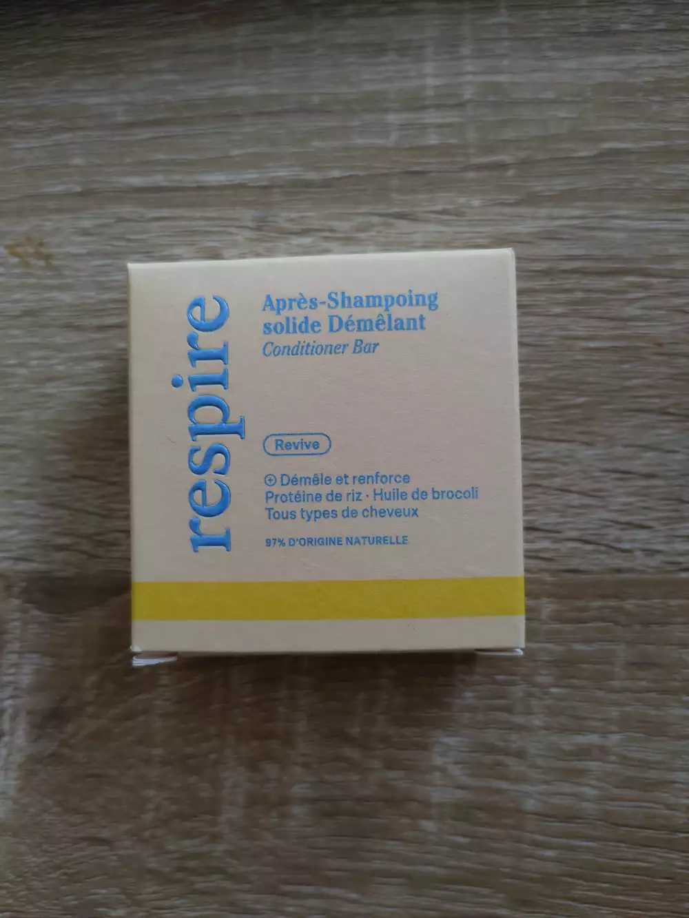 RESPIRE - Après-shampooing solide démêlant