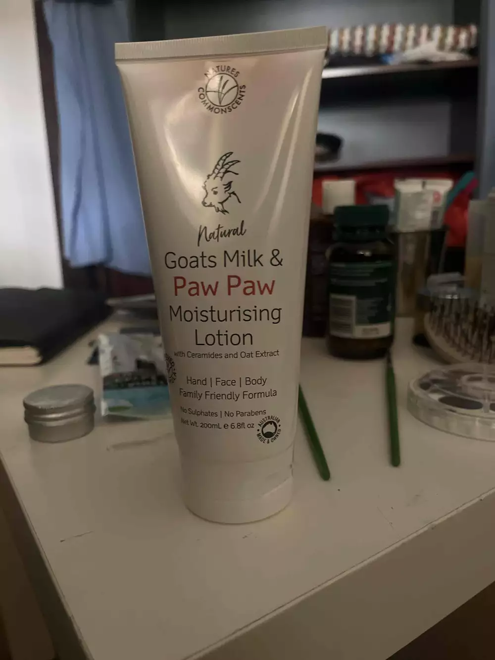 NATURES COMMONSCENTS - Goats milk and Paw Paw - Moisturising lotion