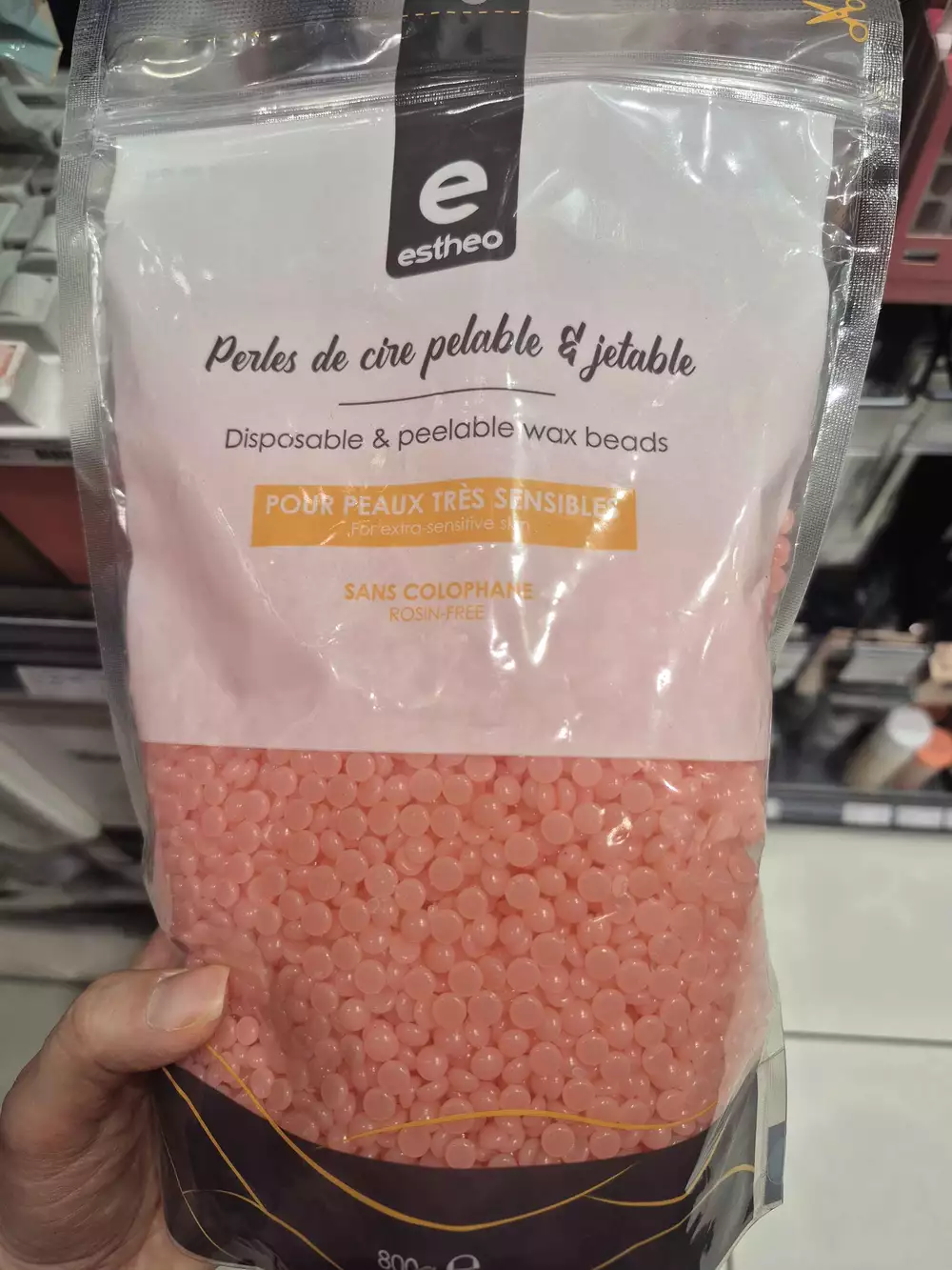 ESTHEO - Perles de cire pelable et jetable pour peaux très sensibles