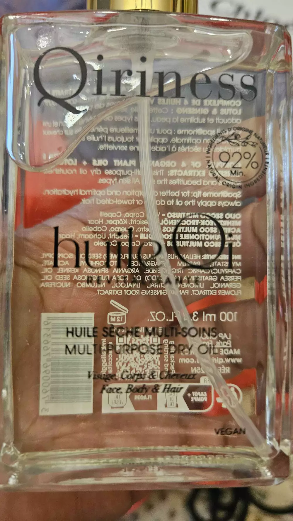 QIRINESS - Huile Qi revitalisante - Huile sèche multi-soins