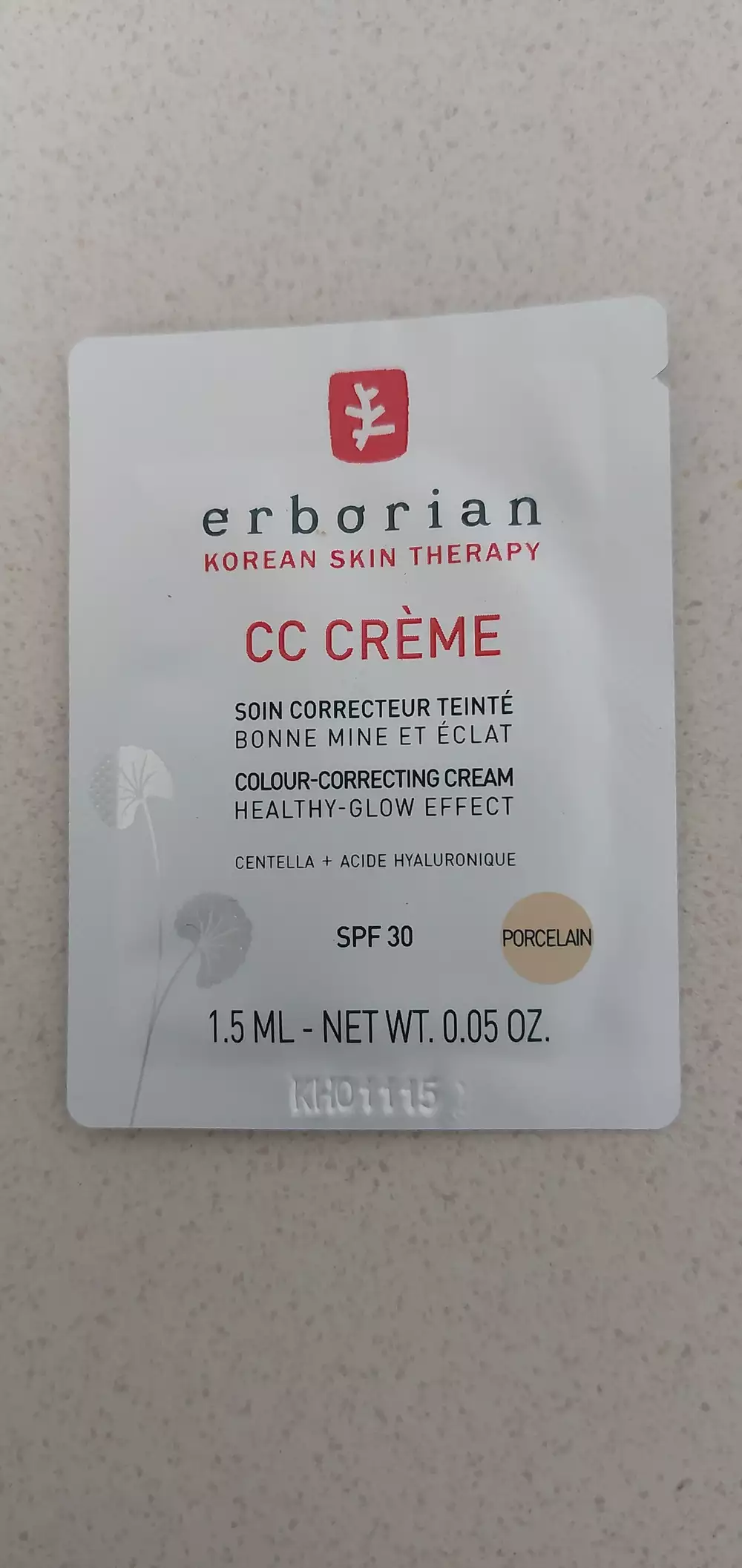 ERBORIAN - CC crème SPF 30 porcelain