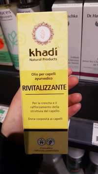 KHADI - Rivitalizzante olio per capelli ayurvedico