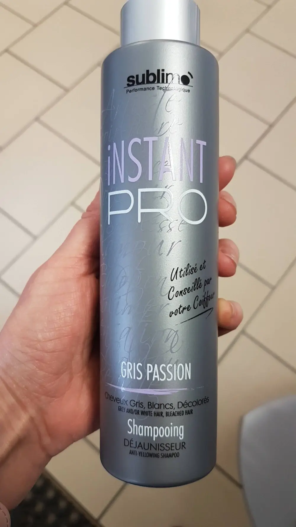 SUBLIMO - Instant pro gris passion - Shampooing déjaunisseur