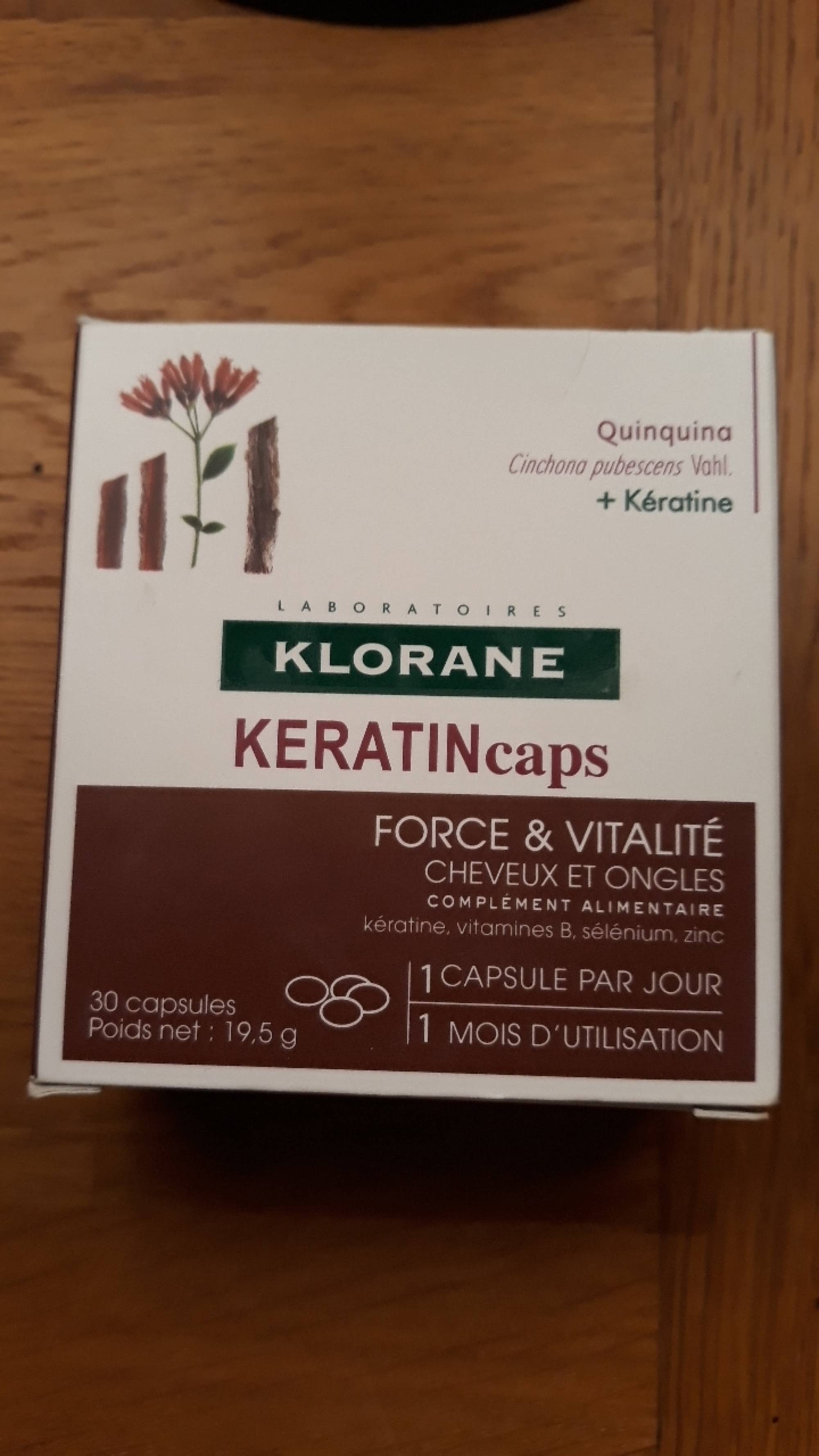 KLORANE - Keratincaps - Force & vitalité cheveux et ongles