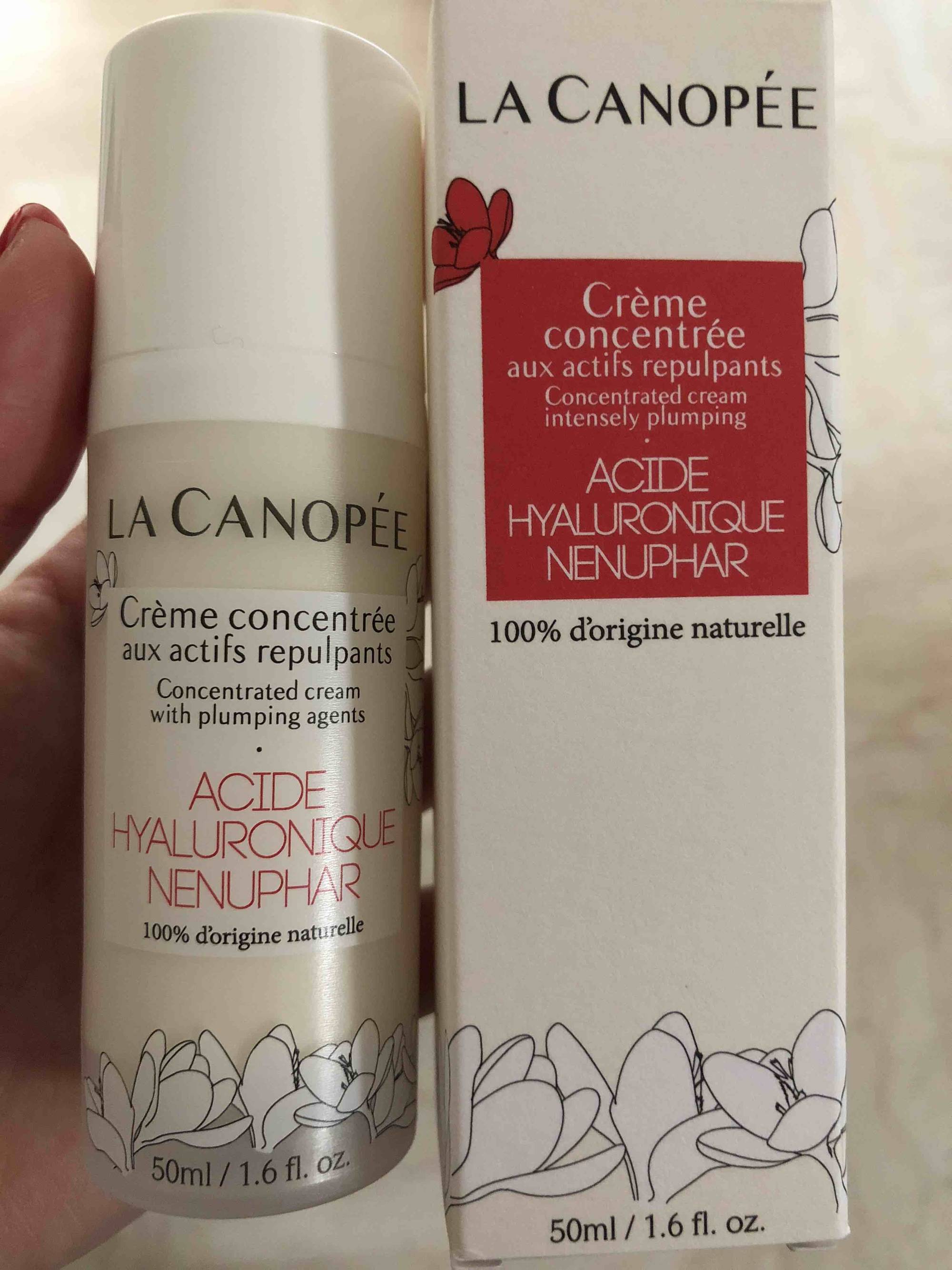 LA CANOPÉE - Acide hyaluronique nenuphar - Crème concentrée aux actifs repupants 
