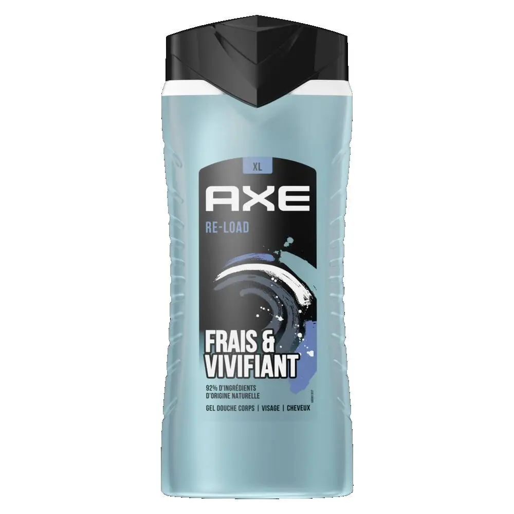 AXE - Axe Gel Douche Homme 3en1 Re-Load Frais et Vivifiant 400ml