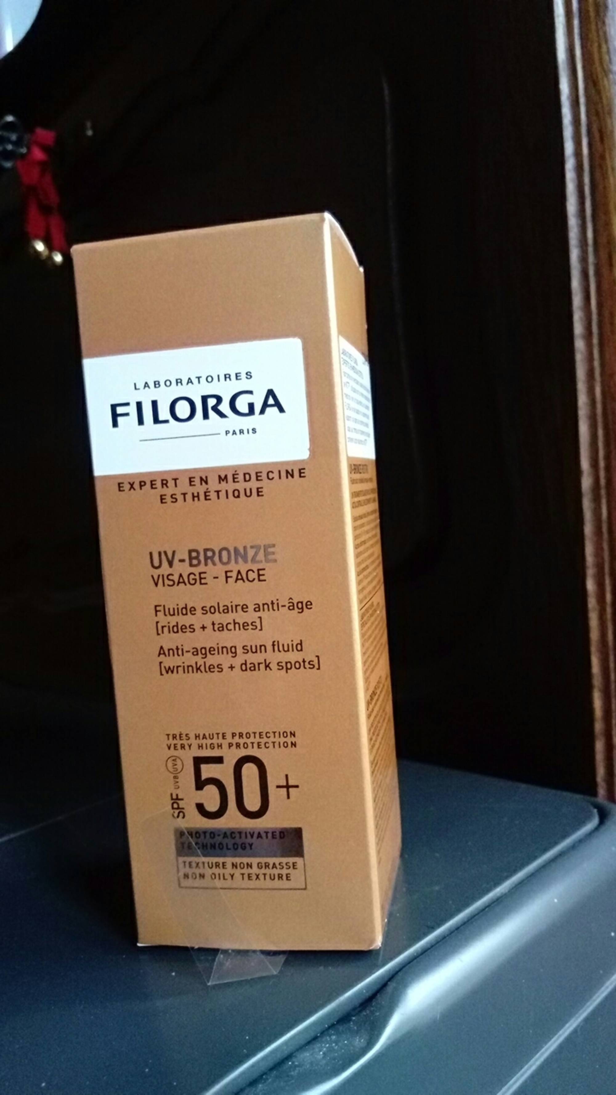 FILORGA PARIS - Uv-bronze - Fluide solaire anti-âge SPF50+