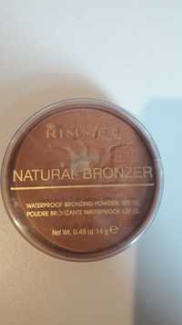 RIMMEL - Natural bronzer - Poudre bronzanite waterproof. lsf15