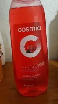 COSMIA - Mûre sauvage & grenade - Gel douche et bain 