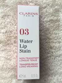 CLARINS - Water lip stain 03 red water