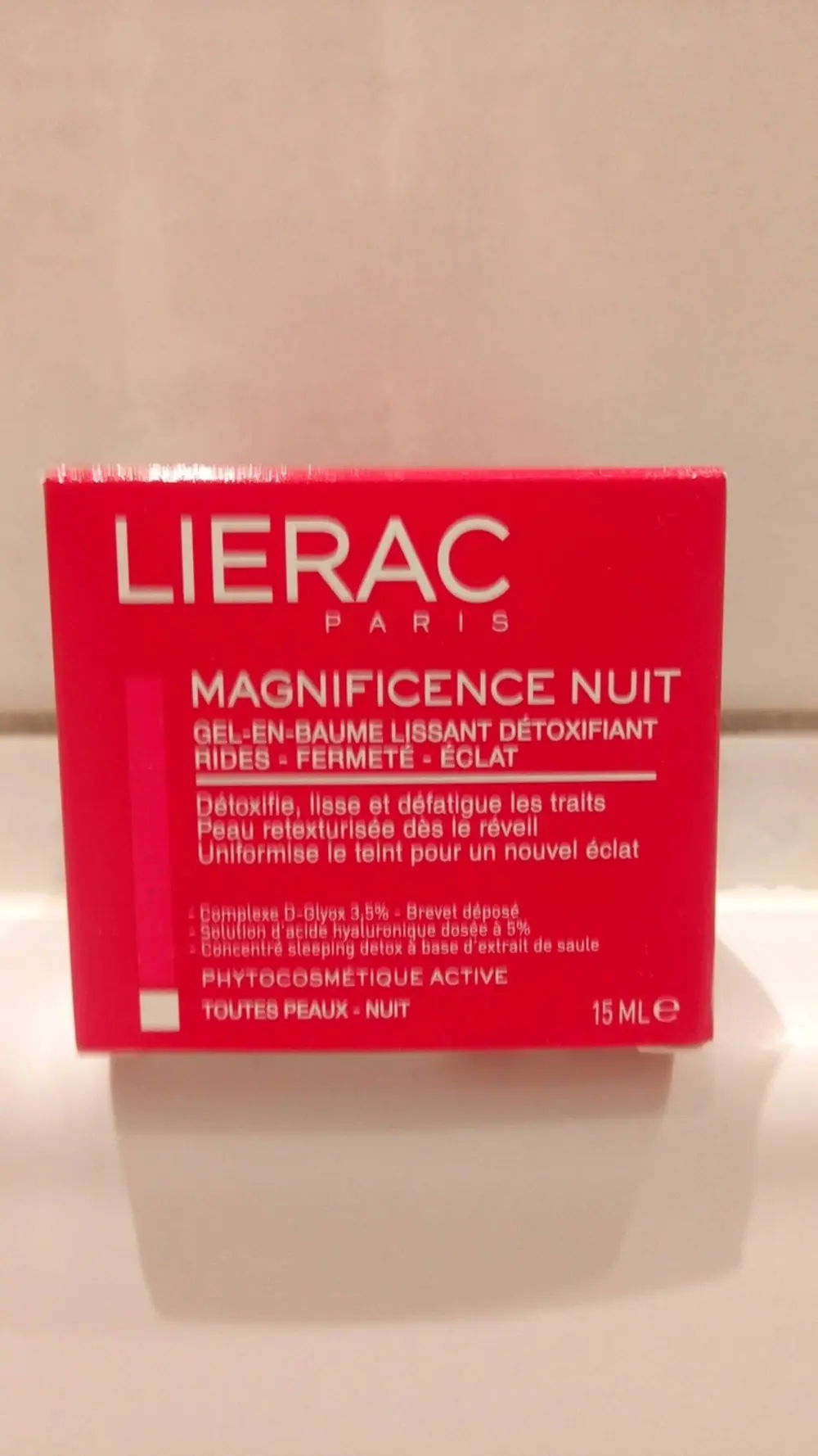 LIÉRAC - Magnificence nuit - Gel en baume lissant détoxifiant