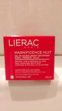 LIÉRAC - Magnificence nuit - Gel en baume lissant détoxifiant