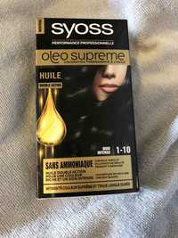 SYOSS - Oleo supreme - Coloration permanente à l'huile noir intense 1-10