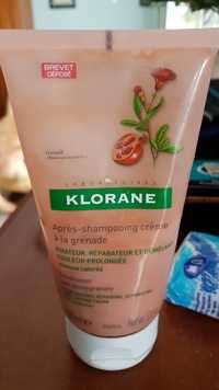 KLORANE - Après-shampooing crème à la grenade