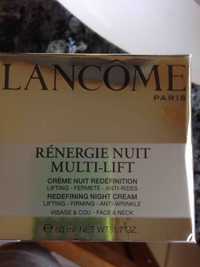 LANCÔME - Rénergie nuit multi-lift - Crème nuit redéfinition