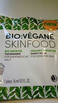 BIO:VÉGANE SKINFOOD - Organic green tea - Sheet mask