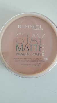 RIMMEL - Stay matte - Poudre légère matifiante