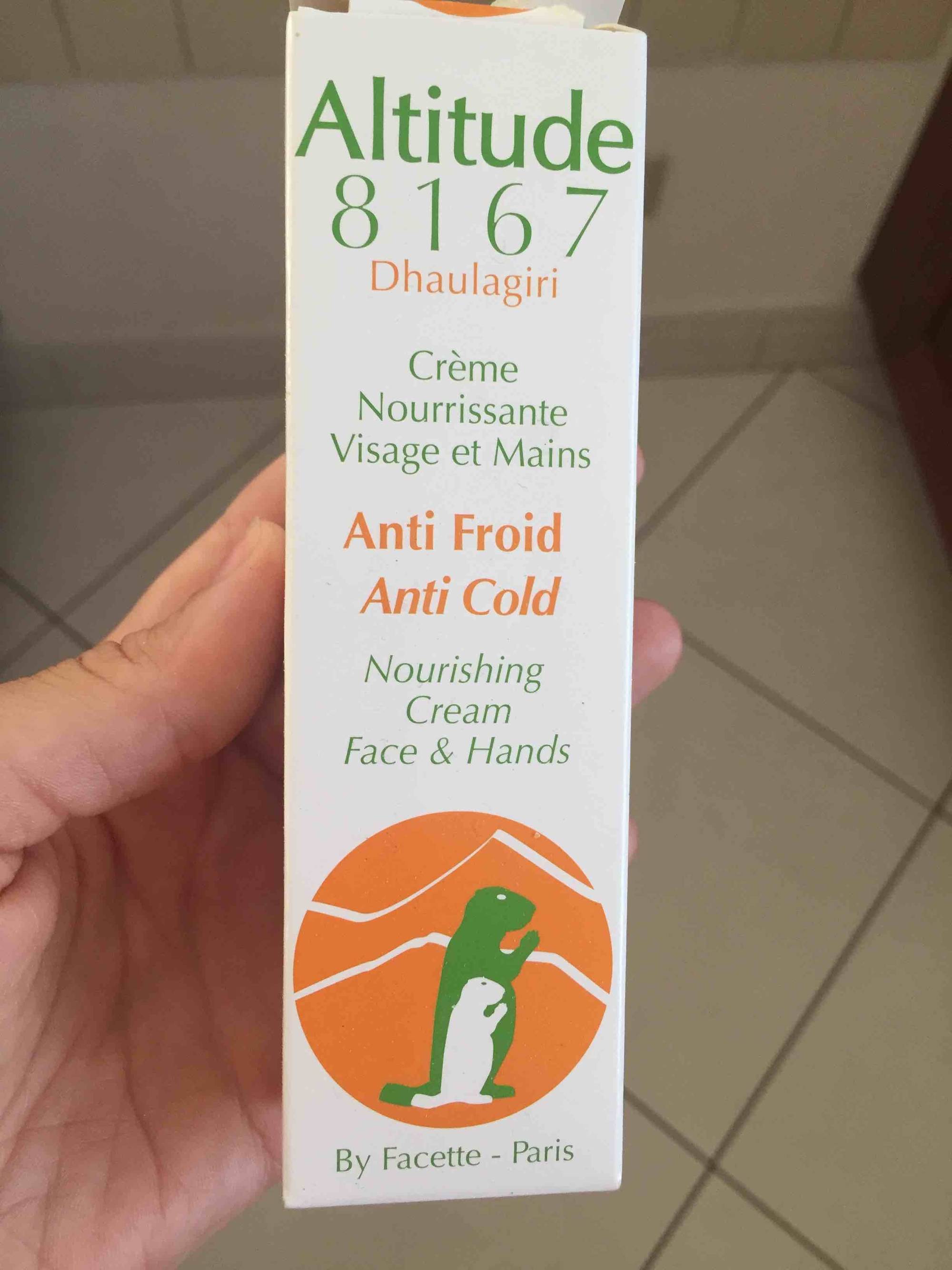 ALTITUDE 8167 - Anti froid - Crème nourrissante visage et mains