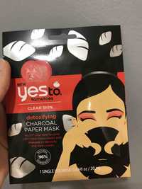 YES TO TOMATOES - Detoxifying charcoal paper mask