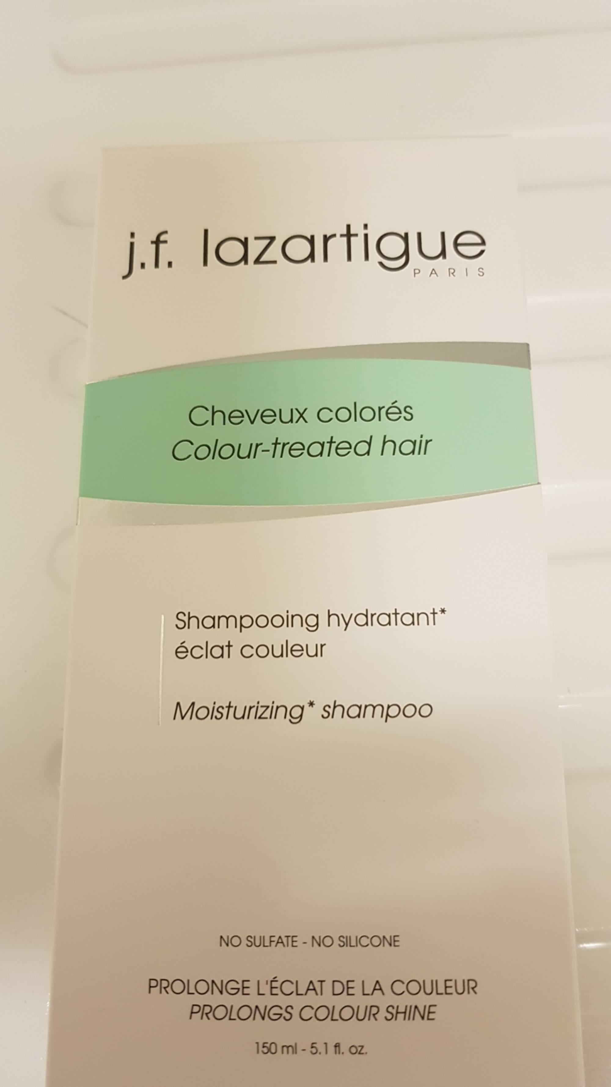 J.F. LAZARTIGUE - Cheveux colorés - Shampooing hydratant
