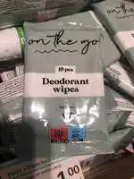 ON THE GO - Deodorant wipes