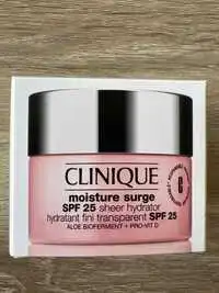 CLINIQUE - Moisture surge - Hydratant fini transparent SPF 25