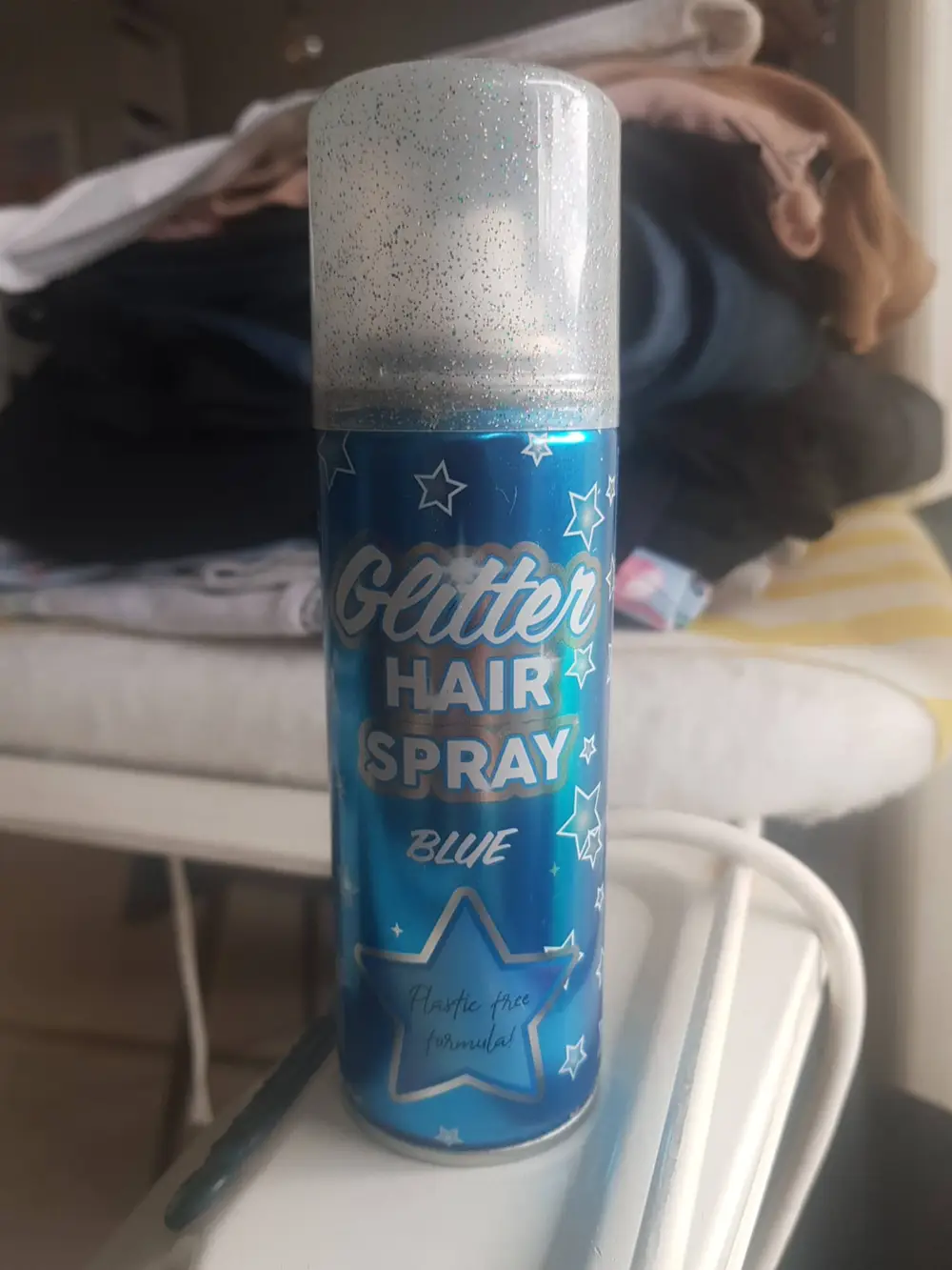 GLITTER - Hair spray blue