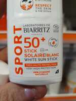 LABORATOIRE BIARRITZ - Sport - Stick solaire blanc 50+