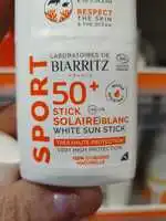 LABORATOIRE BIARRITZ - Sport - Stick solaire blanc 50+
