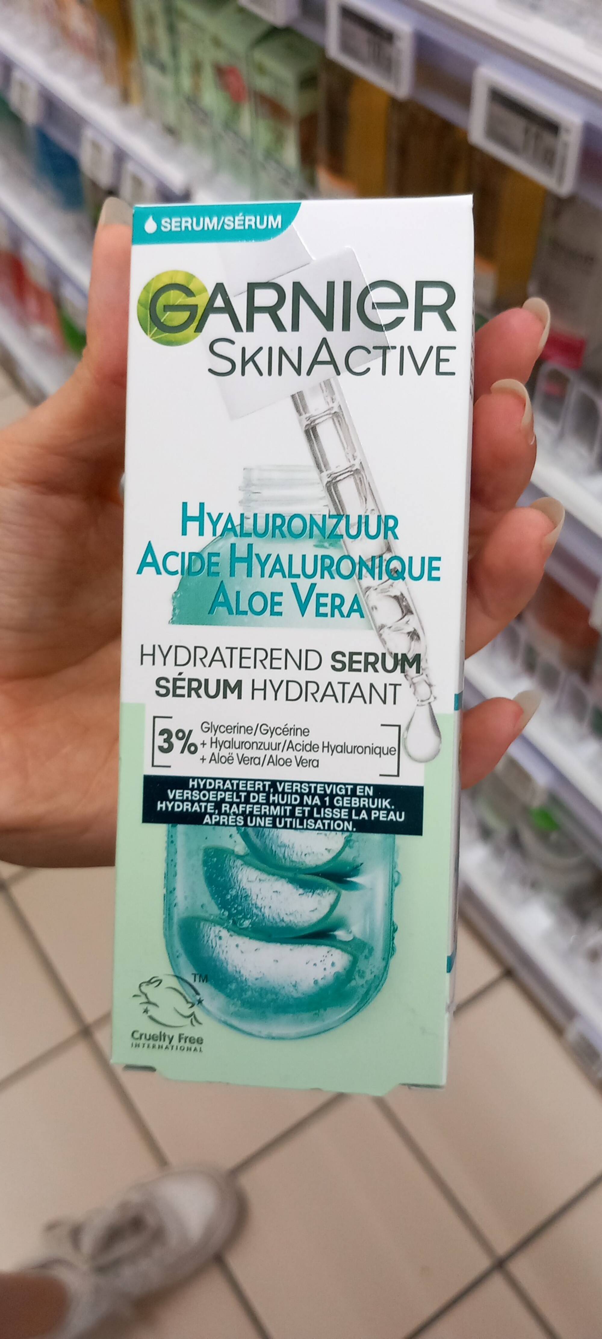GARNIER - SkinActive - Acide hyaluronique aloe vera sérum hydratant