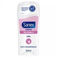 SANEX - SANEX Déodorant Dermo Invisible stick SANEX - 65ml