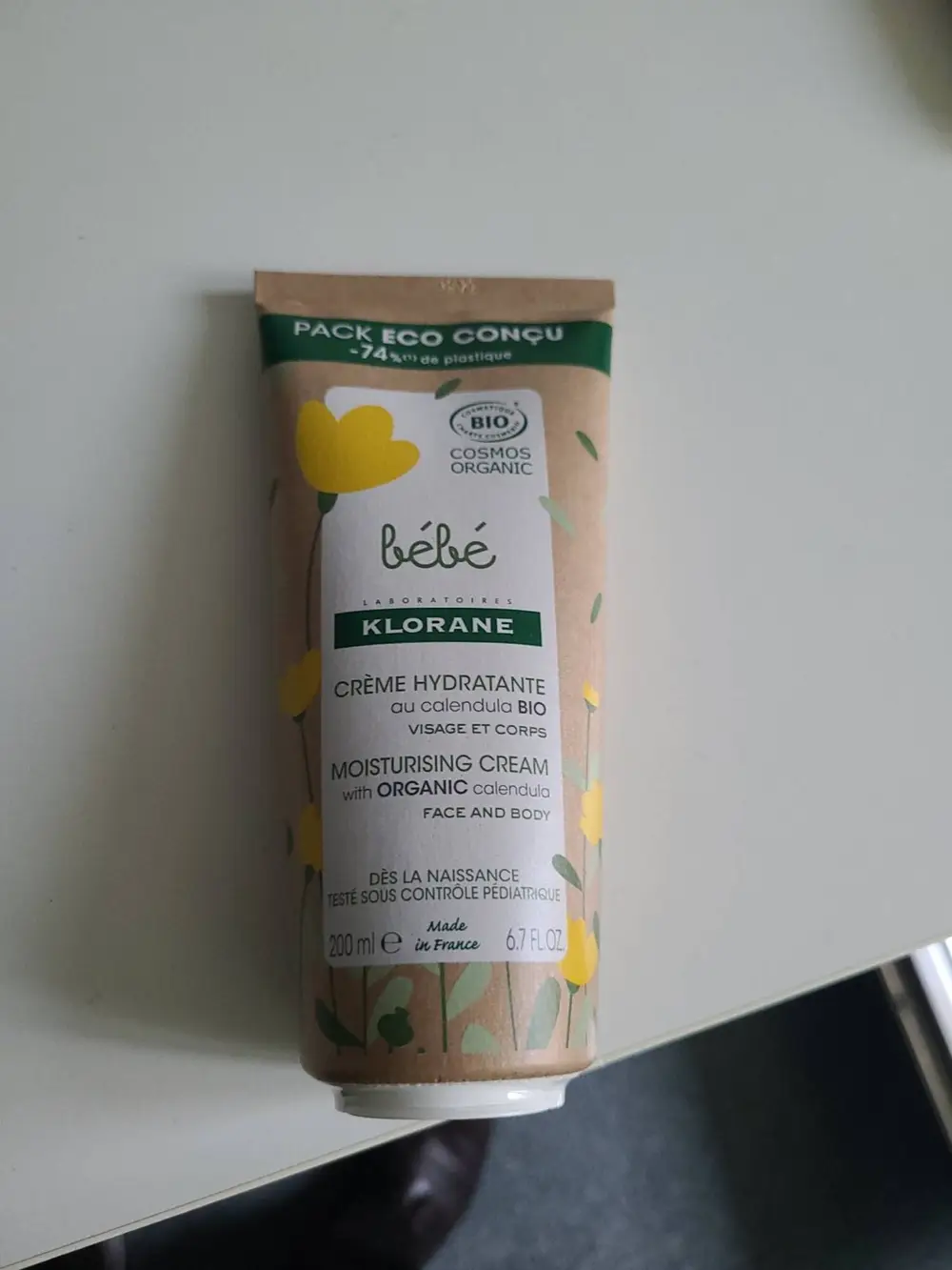 KLORANE - Bébé - Crème hydratante au calendula bio 