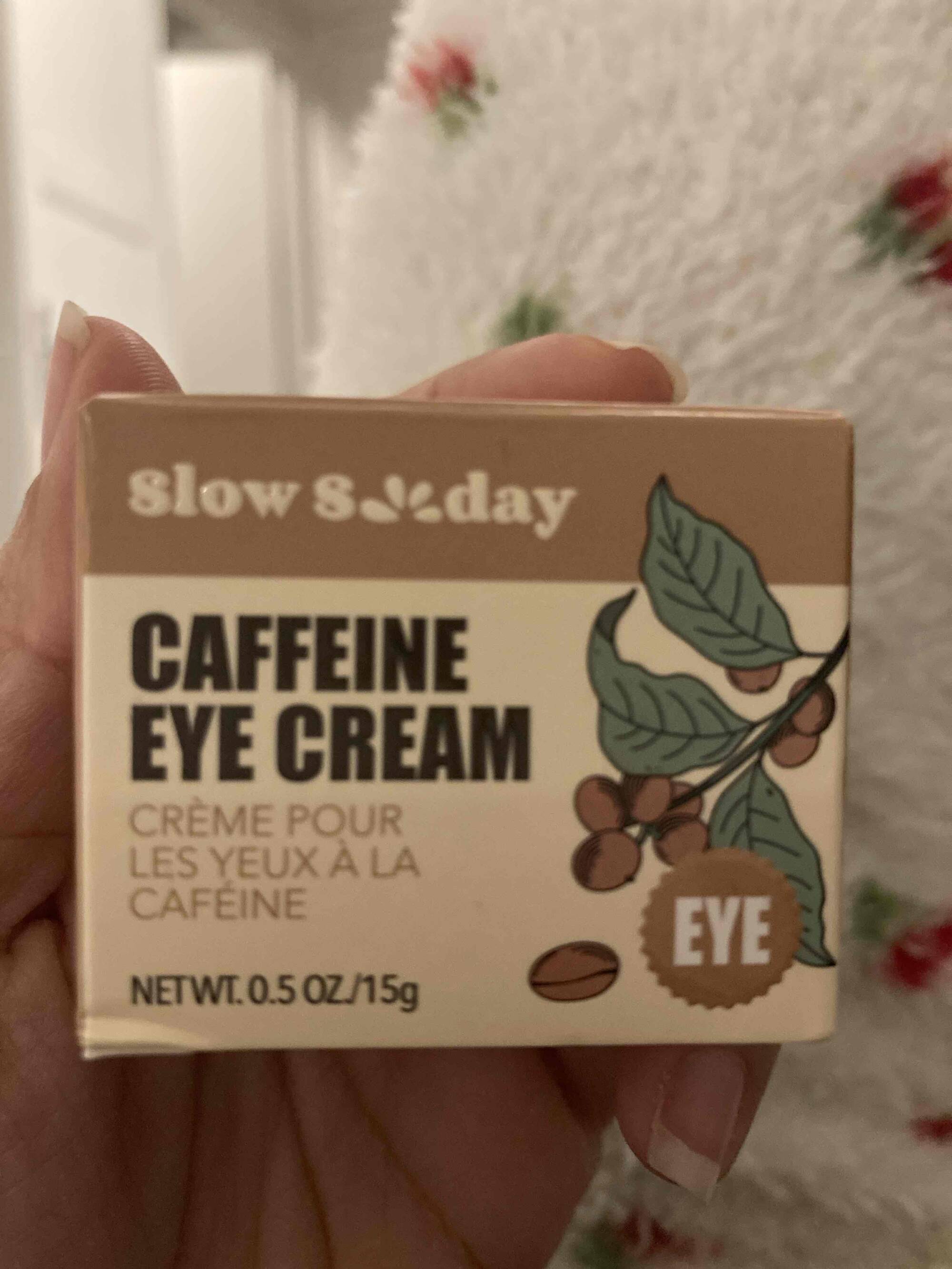 SLOW SUNDAY - Eye - Crème pour les yeux à la caféine
