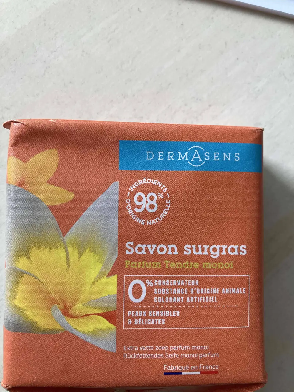 DERMASENS - Tendre monoi - Savon surgras 