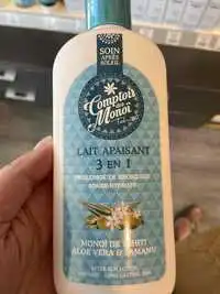 COMPTOIR DES MONOÏ  - Lait apaisant 3 en 1 - Soin après soleil