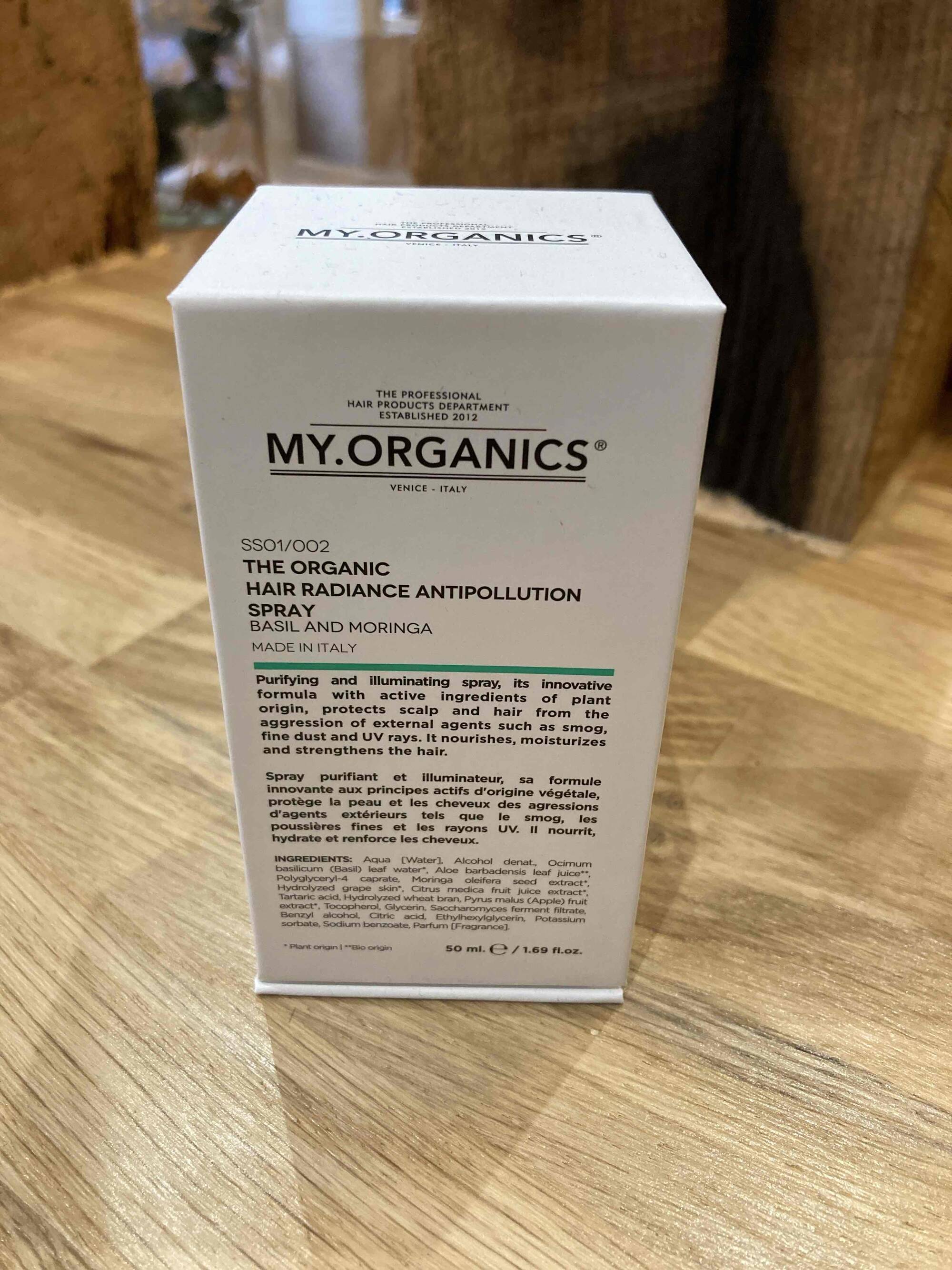 MY. ORGANICS - The Organic - Hair radiance antipollution spray