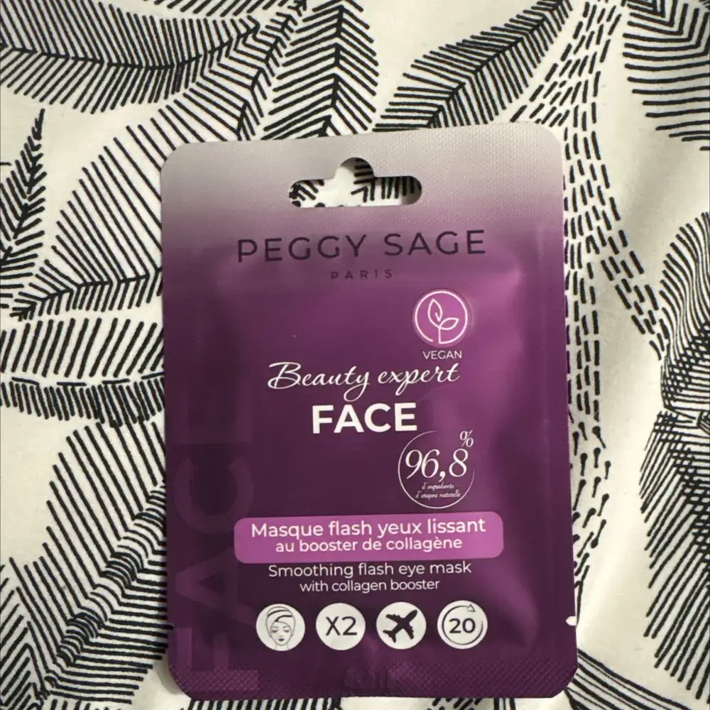 PEGGY SAGE - Beuty expert - Masque flash yeux lissant