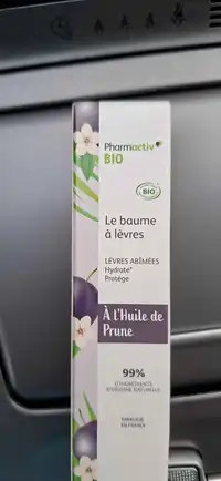 PHARMACTIV BIO - Le baume à lèvres à l'huile de prune
