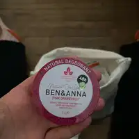 BEN & ANNA - Natural deodorant pink grapefruit 48h