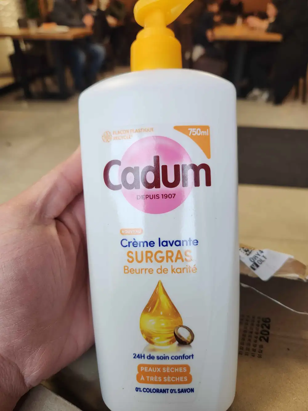 CADUM - Crème lavante surgras beurre de karité