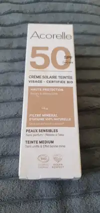 ACORELLE - Crème solaire teintée visage SPF 50