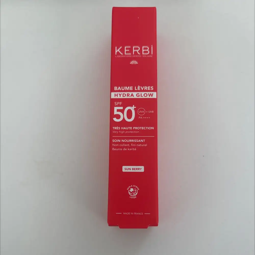 KERBI - Baume à lèvres hydra glow SPF50+