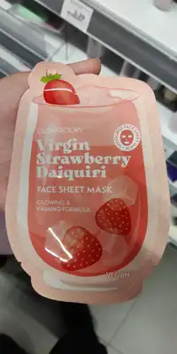 GLOW FACTORY - Virgin strawberry daiquiri - Face sheet mask