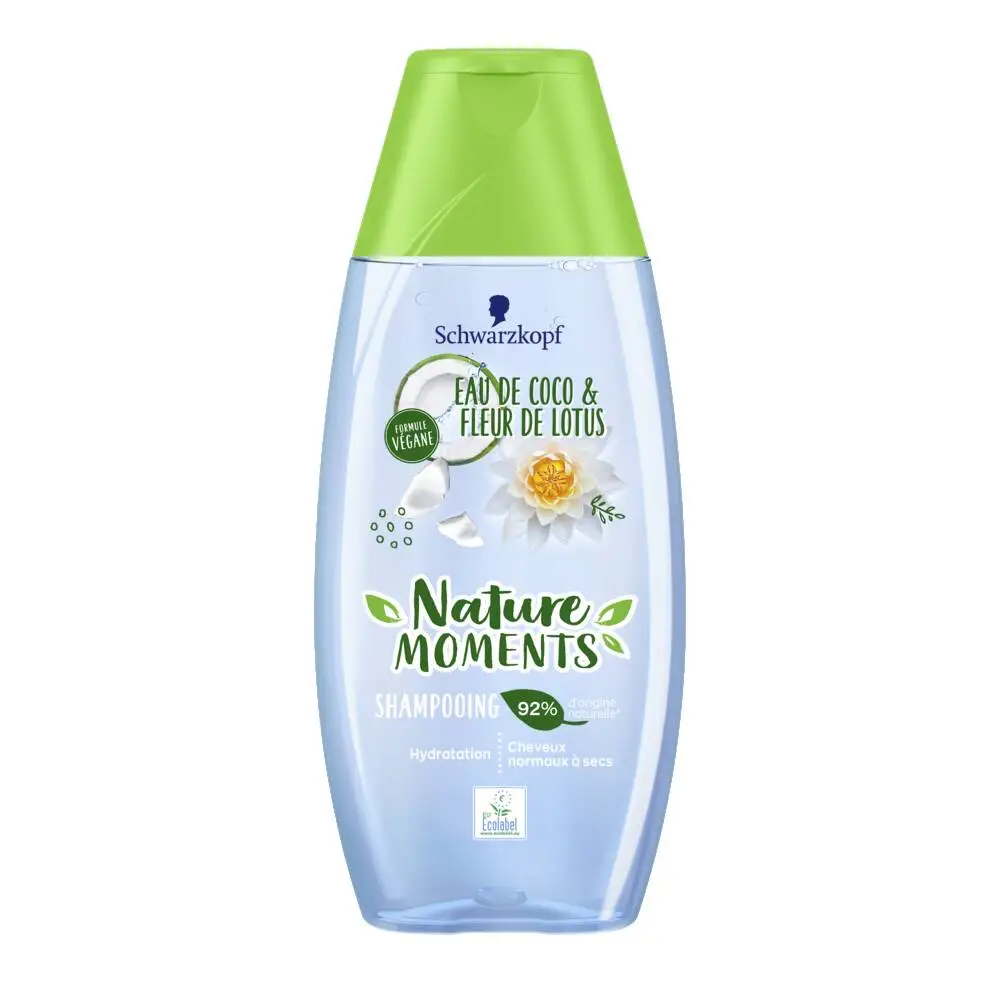 SCHWARZKOPF - NATURE MOMENTS SHAMPOOING EAU DE COCO & FLEUR DE LOTUS Flacon 250ml