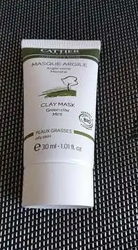 CATTIER - Masque argile verte menthe bio