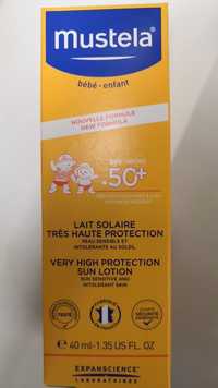 MUSTELA - Bébé - Enfant - Lait solaire très haute protection SPF 50+ - 40 ml