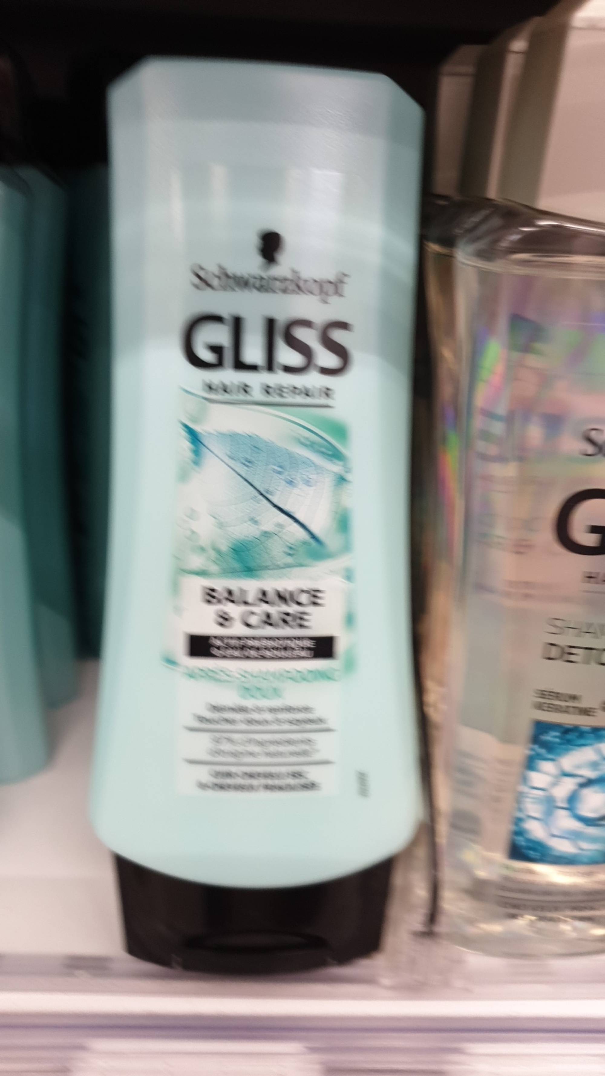 SCHWARZKOPF - Gliss balance & care - Après-shampooing doux