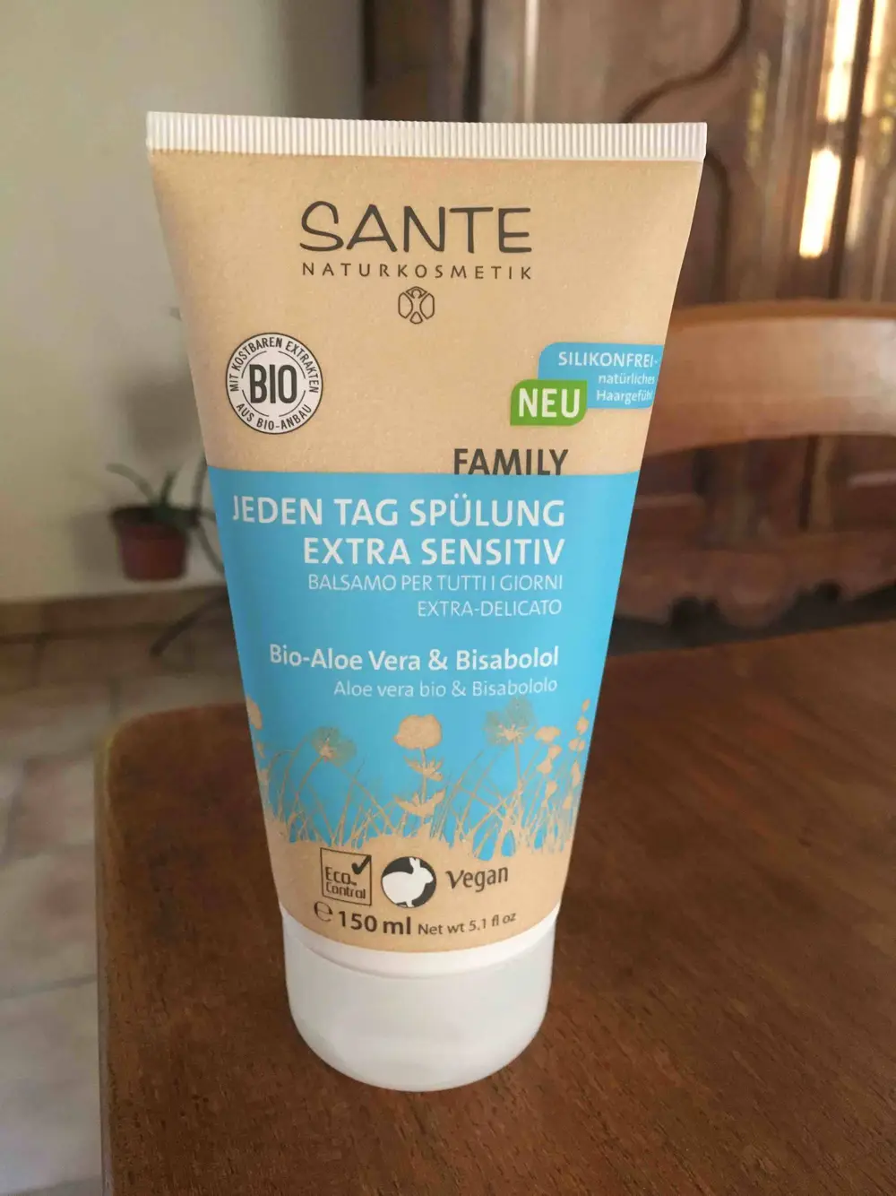 SANTE NATURKOSMETIK - Bio-aloe vera & bisabolol - Jeden tag spülung extra sensitiv