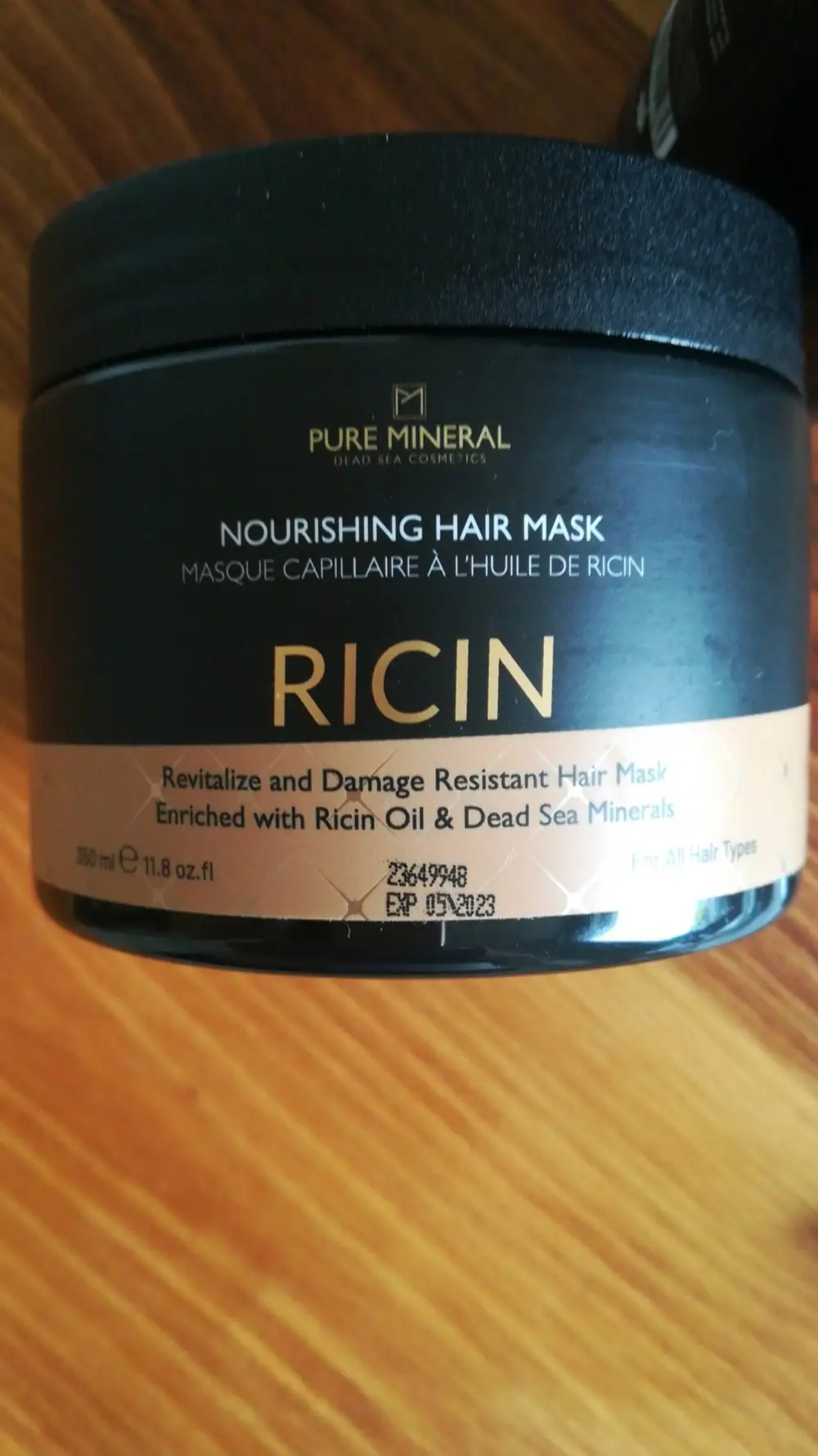 PURE MINERAL - Masque capillaire à l'huile de ricin